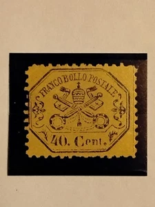 ROMAN STATES STAMP SCOTT #24 MH OG SCV $210 BEAUTIFUL STAMP! - Picture 1 of 1