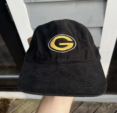 NWT Vintage Grambling State Tigers Strap Back Hat Black 90s NCAA - Image 1 of 4
