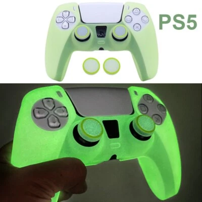 Sony Playstation 5 PS5 Luminous Glow in Dark Soft Silicone Cover Case Skin Shell