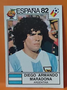 MARADONA 1982 MUNDIAL ESPAÑA 82 ARGENTINA PANINI CROMO # 176 SIN PEGAR ORIGINAL - Picture 1 of 7