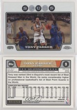 2008-09 Topps Chrome X-Fractor /288 Tony Parker #9 HOF