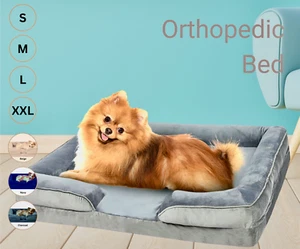 Pet Memory Foam Orthopaedic Dog Bed Removable Cover Washable XLarge - Picture 1 of 14
