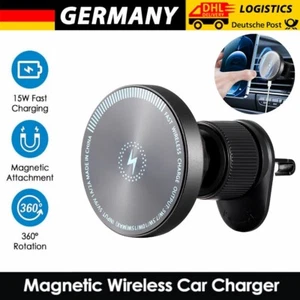 15W Auto Wireless Charger Handyhalterung Ladegerät Für iPhone 14 13 12 Pro Max - Bild 1 von 17