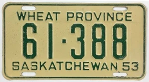 Saskatchewan Canadá 1953 Provincia del Trigo Placa Pintura Original 61-388 - Imagen 1 de 1