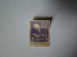 Vintage seltene 1932 violette Thomas Jefferson 3 Cent US-Briefmarke - Bild 1 von 1