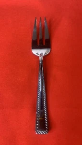 "Tenedor para servir carne fría Oneida Flourish cuerda de acero inoxidable 18/10 9 1/8""" - Imagen 1 de 12