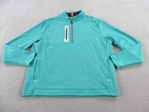 Peter Millar Jacket Men Extra Large Green Weld Elite Hybrid Half Zip Performance - Picture 1 of 10
