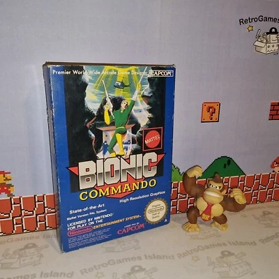 BIONIC COMMANDO NINTENDO NES VERSIONE PAL A MATTEL ITALIANO ITA CIB 8 BIT CAPCOM - Immagine 1 di 4