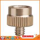 Flat Gas Tank Adapter Copper Propane Gas Tank Adapter 1/4 Thread for Outdoor BBQ