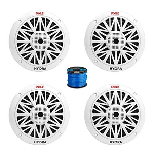 Pyle PLMR62 6.5" 200W Full Range 2-Way Dual Cone Marine Speakers w/Wire (Qty 4) - Picture 1 of 3