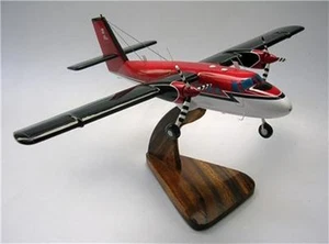 DHC-6 Twin Otter De Havilland Airplane Mahogany Kiln Dry Wood Model Small New - Picture 1 of 1