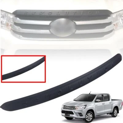FRONT BONNET HOOD TRIM BLACK REVOLUTION FOR TOYOTA HILUX SR5 M70 M80 2015-2019 - Image 1 of 4