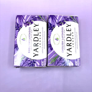Yardley London English Lavender Nourishing Bath Bars Lot Iof 2 4.25 Oz Each - Picture 1 of 4
