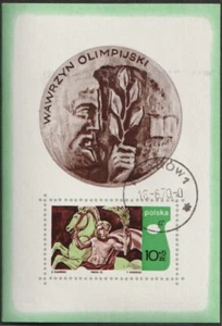 POLAND - 1970 10TH CONGRESS INT'L OLYMPIC ACADEMY - CTO MINISHEET - 4454 - Picture 1 of 1