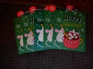 HALLMARK Lote de 6 BOLSAS DE REGALO GRANDES de vacaciones, 15" x 12' X 6", nuevas - Imagen 1 de 1