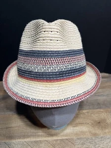 "C” Charlie Multi Colored Fedora Hat paper - Picture 1 of 5