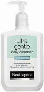 Neutrogena Ultra Gentle Daily Facial Cleanser Foaming Formula 12 oz Pack of 2 - Picture 1 of 3