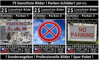 75 Lizenzfreie Profi-Bilder/Fotos - Park-Schilder Parken Auto - (Royalty Free) - Bild 1 von 4