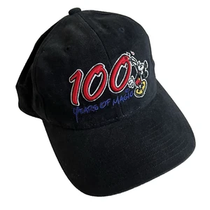 100 Years of Magic Hat Walt Disney World Mickey Mouse Black Baseball Cap New - Picture 1 of 5