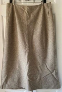 Country Road Womans Long Flowing Gold Lined Wool Dress Skirt Size 16 36" Waist - Picture 1 of 8