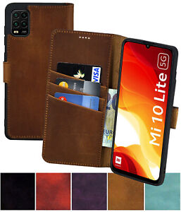 Hülle für Xiaomi Mi 10 Lite 5G Tasche Book Style Leder Schutz Cover Wallet Case
