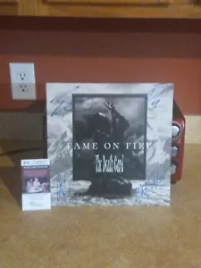 Fame On Fire Rockband METALL Musiker signiert The Death Karte Vinyl JSA AZ96889 - Bild 1 von 9