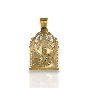 Saint Barbara Pendant - 10K Yellow Gold - Picture 1 of 7