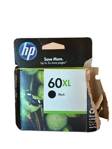 Nowy oryginalny wkład atramentowy HP 60XL czarny oryginalny exp. 09/30/2012 Deskjet envy - Zdjęcie 1 z 6