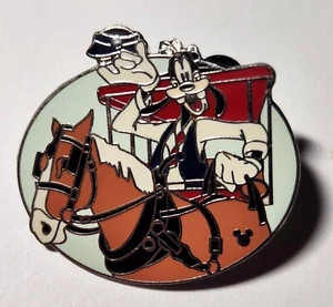 DISNEY TRANSPORT - GOOFY IN HORSE-DRIVEN CARRIAGE - HIDDEN MICKEY PIN - 3 of 6 - Picture 1 of 2