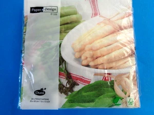 20 Stk. Servietten " Spargel ", 33 x 33 cm, Neu & OVP - Bild 1 von 1