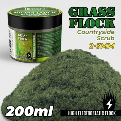 Herbe Statique 2-3mm- COUNTRYSIDE SCRUB - 200ml - Modelisme socles décors flock