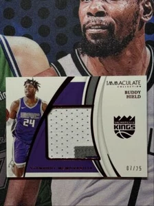 2020-21 Panini Immaculate Collection Red Patch Buddy Hield 07/25 Sacramento - Picture 1 of 2