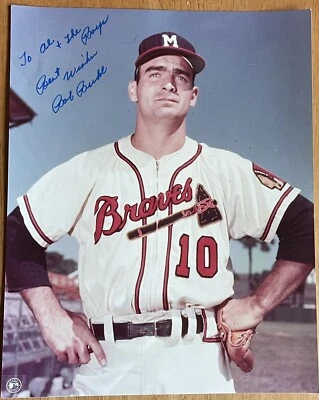 Braves Pitcher Bob Buhl 亲笔签名照片 — 第 1/4 张图片