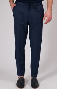 PANTALONE UOMO CON VITA ELASTICIZZATA EREDI DEL DUCA SARACE BLU PRIMAVERA/ESTATE - Foto 1 di 3