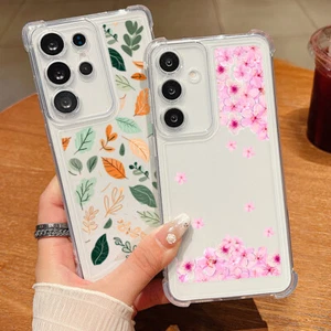Flower For Samsung S25 S24FE S23 Ultra S22 A56 A16 A15 A55 Soft Clear Case Cover - Picture 1 of 18