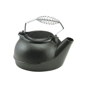 Cast Iron Wood Stove Steamer Kettle 3 Qt Humidifier with Cool Touch Handle - Picture 1 of 3