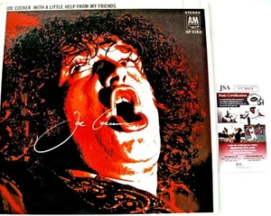 Joe Cocker Autographed With A Little Help From My Friends Vinyl JSA # CC30454 - Picture 1 of 2