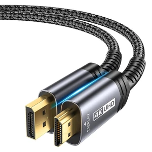 4K Displayport to HDMI Cable Adapter 10FT, DP to HDMI Male Video UHD 4K@30Hz/2K@ - Picture 1 of 12