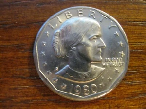 1980 S Susan B Anthony Dollar Ch/Gem BU! #110714 - Imagen 1 de 4