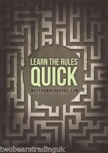 Postcard: The Maze Runner Books by James Dashner - Learn The Rules Quick (Promo) - Picture 1 of 2