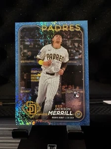 2024 Topps Update Jackson Merrill RC/RD Blue Foil /999 Padres Rookie ROY - Picture 1 of 2
