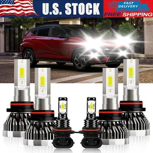 Kit de faros LED HID bombilla + kit de luces antiniebla blanco brillante para Hyundai Kona N 2023 - Imagen 1 de 13