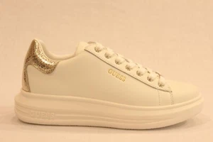 GUESS FL8VBLEA12-WHIGO sneakers donna in ecopelle bianca con dettaglio oro - Foto 1 di 4