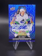 2022-23 Upper Deck Allure Conor Garland Blue Line Auto /35 Vancouver Canucks #47