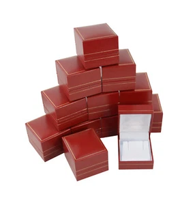 Jewellers Wholesale Red Leatherette Earring Boxes Jewellery Display Gift Box - Picture 1 of 5