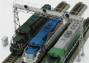 N SCALE MULTI TRACK SIGNAL BRIDGE NS ETCHED KIT WISEMAN MODEL SERVICES NSN-MTSB - Picture 1 of 2