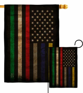 Bandera de jardín de arpillera de línea de primeros en responder EMT pequeña bandera de patio de regalo casa - Imagen 1 de 19