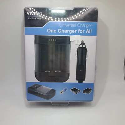 Cargador de batería universal Vivitar - negro - caja abierta  Foto 1 de 3