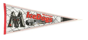 Vintage Mississauga Ice Dogs Full Size Hockey Wimpel früh alt - Bild 1 von 3