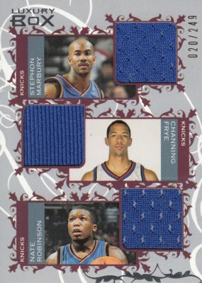 2006-07 Luxury Box Courtside Stephon Marbury Channing Frye Robinson Jersey/249 - Image 1 of 2